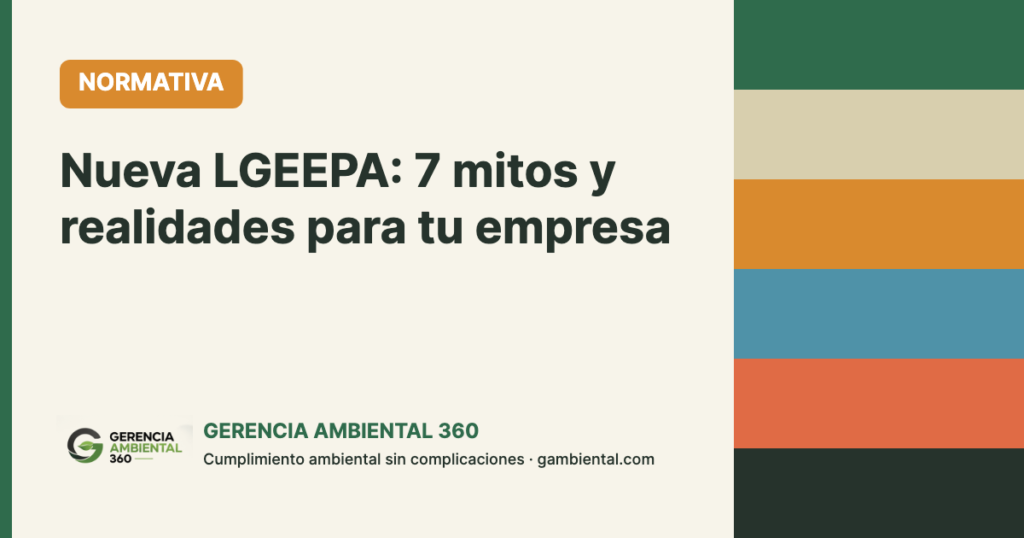 Nueva LGEEPA: 7 mitos y realidades para tu empresa - Gerencia Ambiental 360