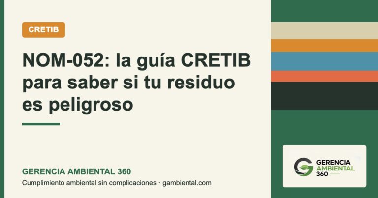 Portada: NOM-052: la guía CRETIB para saber si tu residuo es peligroso