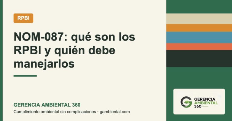Portada: NOM-087: qué son los RPBI y quién debe manejarlos
